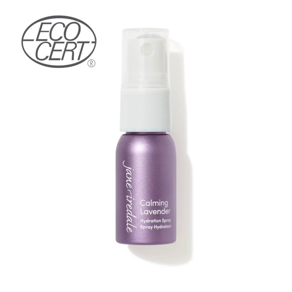 Calming Lavender Hydration Spray 12ml Kleingröße - ein Feuchtigkeitsspray von janeiredale Mineral Makeup - bei Claresco Cosmetic